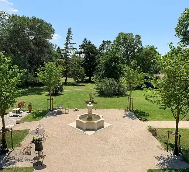 Vue du Parc Histoire du domaine de rhodes - Le parc